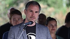 Primátor Zden�k H�ib na zahájení pirátské kampan� do podzimních komunálních a...