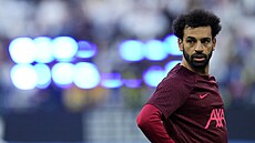 Mohamed Salah z Liverpoolu vyhlíí finále Ligy mistr.