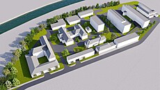 Souasná podoba areálu Vsetínské nemocnice (kvten 2022)