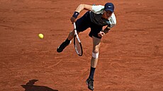 Ital Jannik Sinner bhem tetího kola Roland Garros.