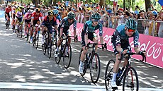 Momentka ze závodu 14. etapy Giro d'Italia 2022.