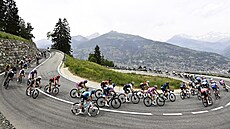 Momentka ze závodu 15. etapy italského Gira.