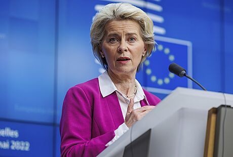 Pedsedkyn Evropské komise Ursula von der Leyenová (30. kvtna 2022)