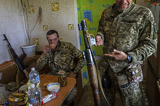 lenové ukrajinských sil územní obrany v Charkovské oblasti (30. dubna 2022)