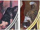 Pvodní podoba psa na Mánesov kalendáriu vs. souasná