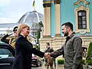 Slovenská prezidentka Zuzana aputová se v Kyjev sela s ukrajinským...