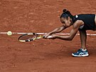 Leylah Fernandezová ve tvrtfinále Roland Garros