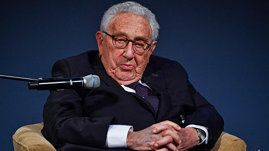Bývalý ministr zahranií Spojených stát Henry Kissinger, dritel Nobelovy ceny...