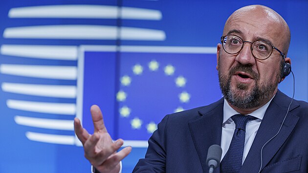 P�edseda Evropsk� rady Charles Michel (30. kv�tna 2022)