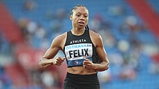 Allyson Felixová na Zlaté tret�e.