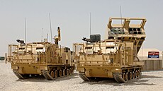 Britský M270 MLRS v roce 2008 v Afghánistánu