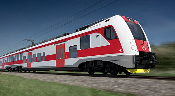 Vizualizace podoby vlaků RegioPanter pro Slovensko