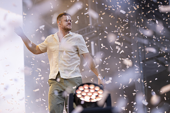 Koncert kapely Imagine Dragons na pra�ském leti�ti Let�any, 5. �ervna 2022
