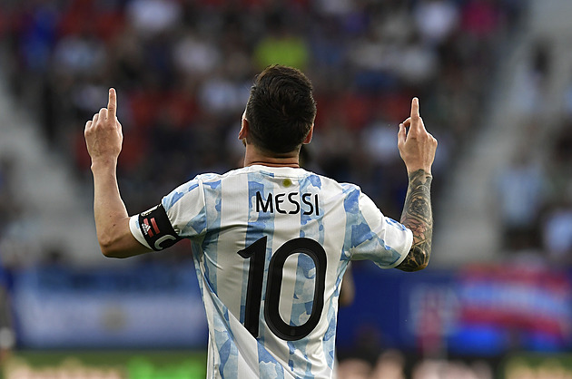 Messi pětkrát. Vstřelil všechny argentinské góly proti Estonsku