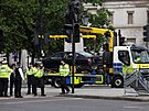 Policie evakuovala Trafalgarské námstí v Londýn kvli podezelému autu. (4....