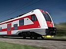 Vizualizace podoby vlak RegioPanter pro Slovensko
