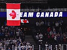 Kanadská vlajka pi hymn