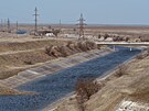 Severokrymský kanál je dleitým zdrojem vody pro poloostrov Krym. Ukrajina...