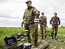 Proruské jednotky ve mst Svitlodarsk v Severodoncké oblasti (25. kvtna 2022)