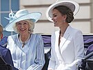Vévodkyn Camilla a vévodkyn Kate na oslavách platinového výroí vlády...
