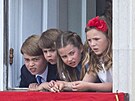 Princ George, princ Louis, princezna Charlotte a Mia Tindallová na oslavách...