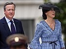 David Cameron a jeho manelka Samantha (Londýn, 3. ervna 2022)