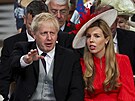Boris Johnson a Carrie Symondsová (Londýn, 3. června 2022)