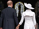 Princ Harry a vévodkyn Meghan na slavnostní bohoslub díkuvzdání u...