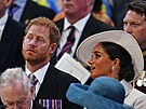 Princ Harry a vévodkyn Meghan (Londýn, 3. ervna 2022)