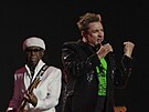 Nile Rodgers a Simon Le Bon z kapely Duran Duran na koncert k platinovému...