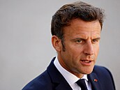 Francouzský prezident Emmanuel Macron (7. června 2022)