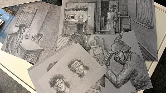Autorem �ernob�l�ch kreseb p�ipravovan�ho komiksu o osudu Le��k� je v�tvarn�k �t�p�n Dole�al.