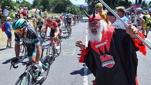 Dieter Didi Senft v kostmu bla na Tour de France