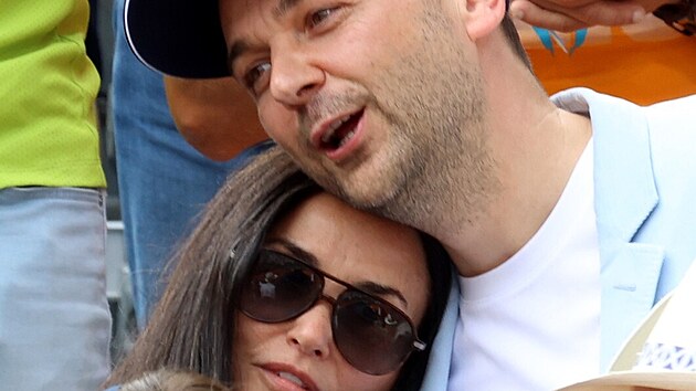 Demi Moore a Daniel Humm (Roland Garros, Pa, Francie, 5. ervna 2022)