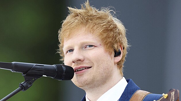 Ed Sheeran na oslavě platinového jubilea královny (Londýn, 5. června 2022)