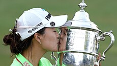 Australanka Minjee Leeová po triumfu na golfovém US Open.