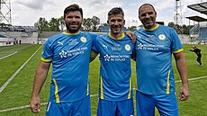 Ti brati Karel, Jan a David Rezkové (zleva) na Stínadlech, kde si poprvé...