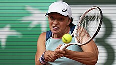 Iga Šwiateková během finále Roland Garros.