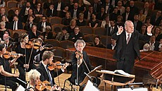 Francouzský orchestr Les Siécles a dirigent François-Xavier Roth na Praském...