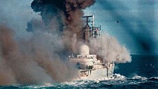 Ho�ící HMS Coventry