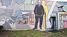 Hrabalova ze� v ulici Na Hrázi 24.