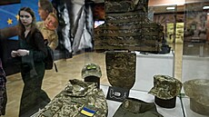 Vojenské trofeje z války na Ukrajin ukázané v rámci výstavy moskevského...