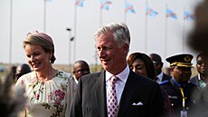 Belgický královský pár Phillipe a Mathilde navtívil Demokratickou republiku...