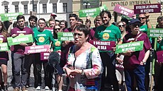 Bývalá veřejná ochránkyně práv Anna Šabatová zahájila v Praze u Obecního domu... | na serveru Lidovky.cz | aktuální zprávy