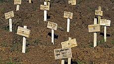 erstvé hroby v Mariupolu (2. ervna 2022)