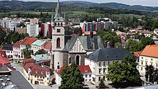 Výhled z nové humpolecké rozhledny.