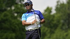 Japonský golfista Hideki Macujama na turnaij PGA Tour Memorial v americkém...