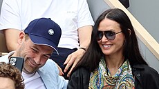 Demi Moore a Daniel Humm (Roland Garros, Paříž, Francie, 5. června 2022)