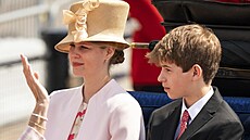 Lady Louise a James, vikomt Severn na oslavách platinového výro�í vlády...