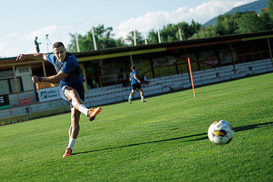 Slávisti�tí fotbalisté zahájili letní p�ípravu v rakouském Aigenu. Na snímku je...